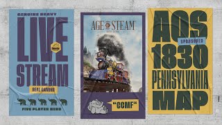 Age of Steam - 1830's Pennsylvania - 5p Teaching, Play-through, & Round table by Heavy Cardboard