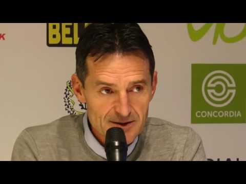 Persbabbel Cedomir Janevski na KSC Lokeren - Waasland Beveren 0-0