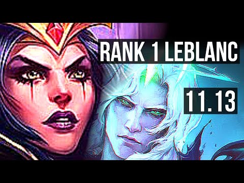 LEBLANC vs VIEGO (MID) | Rank 1 LeBlanc, 3/1/9, 1.1M mastery, 300+ games | KR Challenger | v11.13