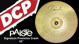 Video thumbnail for Paiste Signature Precision Crash Cymbal 18" by Drum Center of Portsmouth