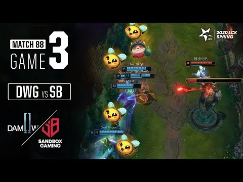 DWG vs SB | Match88 Game3 H/L | 2020 LCK Spring