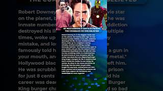 RDJ: Was In Prison | The Comeback That SHOCKED The World 😲 #IronMan #RDJ #hollywood #breakingnews