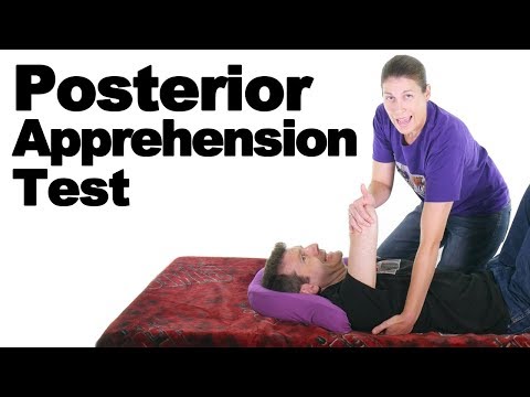 Posterior Apprehension Test for the Shoulder - Ask Doctor Jo