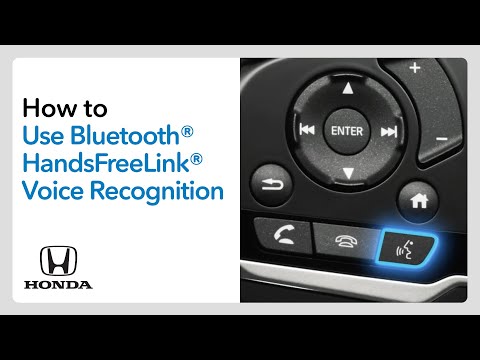 How to Use Bluetooth® HandsFreeLink® Voice Recognition