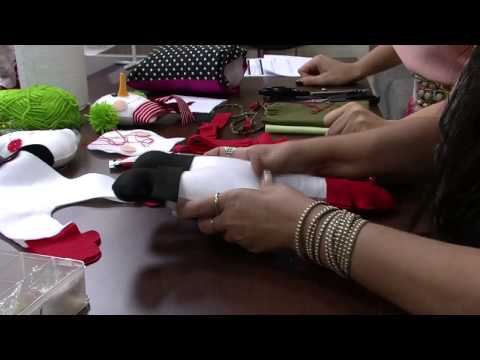 Mulher.com 13/11/2014 - Boneco de Neve Porta Papel Toalha por Karin Montone - Parte 1