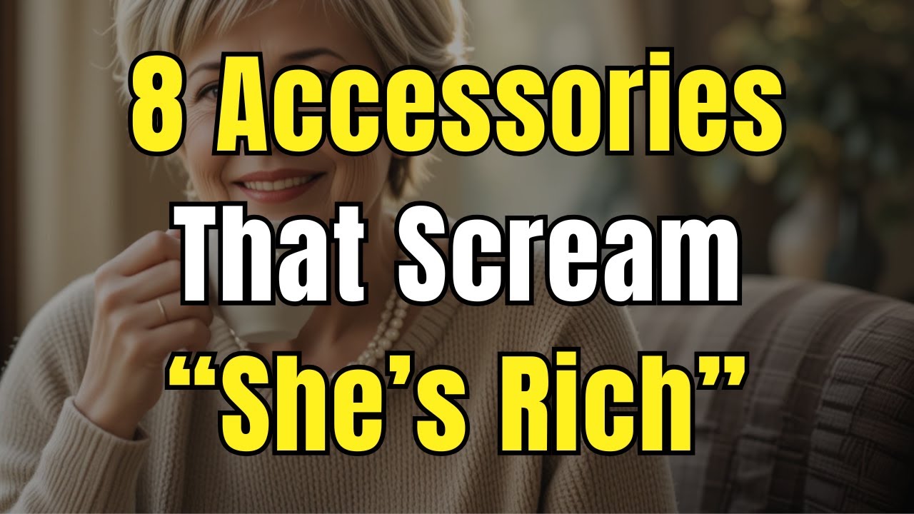 8 Accessories That Make Women Over 50 Look RICH & ELEGANT Instantly!