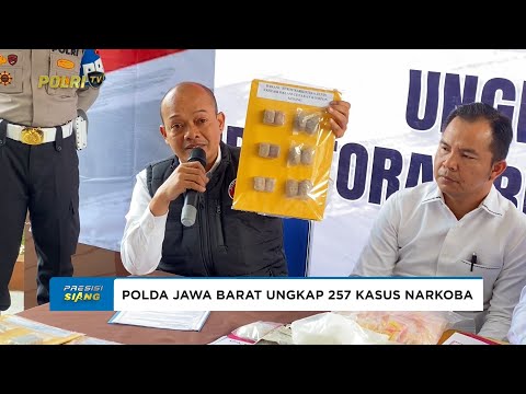 POLDA JAWA BARAT UNGKAP 257 KASUS NARKOBA SELAMA SEPTEMBER, 317 TERSANGKA DIAMANKAN
