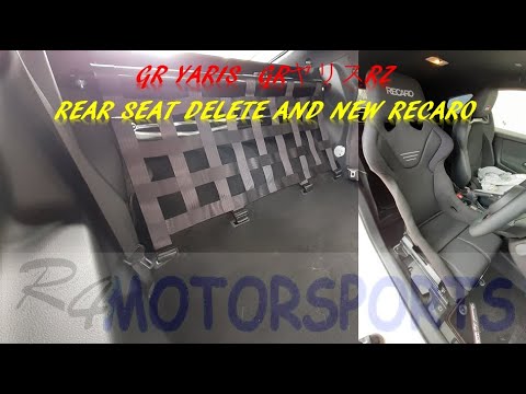 GR YARIS (GRヤリス) REAR SEAT DELETE AND FRONT RECARO INSTALL