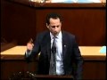 NY Congressman Anthony Weiner Delivers A Dramatic Speech