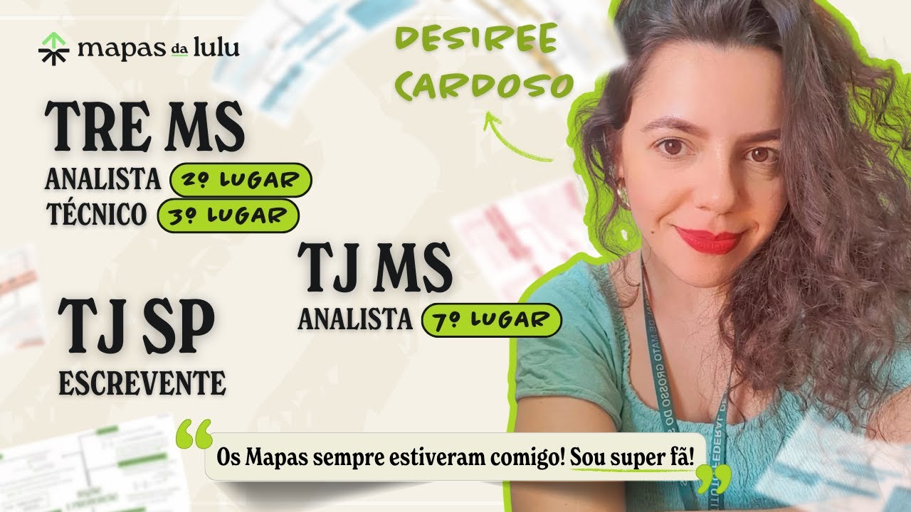 Aprovada TRE (Técnico e Analista) e  TJ MS compartilha sua rotina de estudos