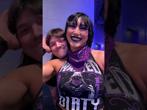 don't ask why it comes from below. 🔥 #rhearipley #dominikmysterio