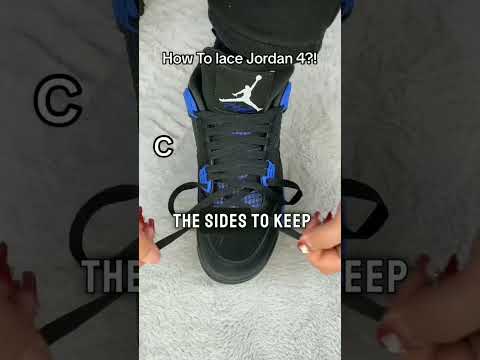 How To Lace Air Jordan 4 (Best Way) #lace #jordan4