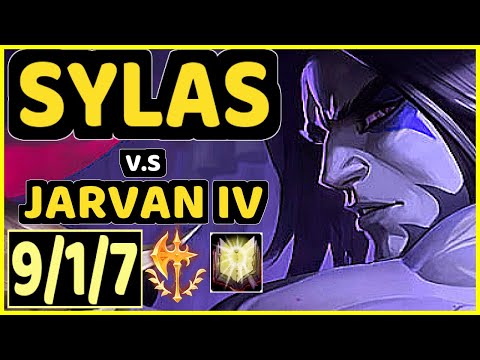 KREOX (SYLAS) vs JARVAN IV - 9/1/7 KDA JUNGLE GAMEPLAY - EUW Ranked GRANDMASTER