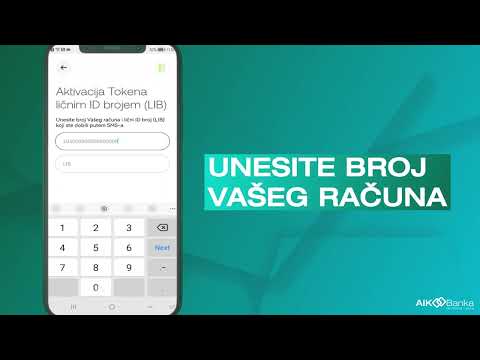 AIK Banka mBanking - Aktivacija