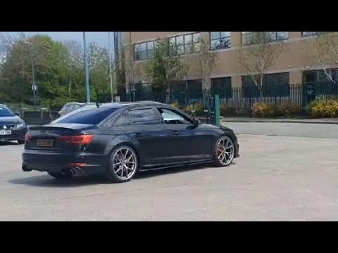 Audi S4 B9 Milltek Decat Downpipes + Milltek Non-Res Cat-Back drive away