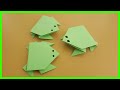 👉🏽Cómo hacer una 🐸 RANA 🐸 SALTARINA de papel FÁCIL ✅ | Ranas de Origami
