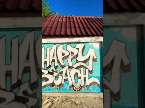 Graffiti on a Wall at the Beach #shorts #beachlife