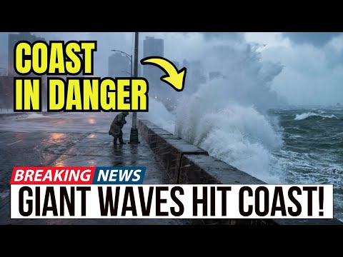 3 MINUTES AGO: MONSTER WAVES BATTER California Coast — Record Flood Warnings Issued