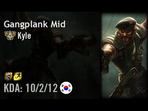 Gangplank Mid vs Corki - Kyle - KR Challenger Path 6.3