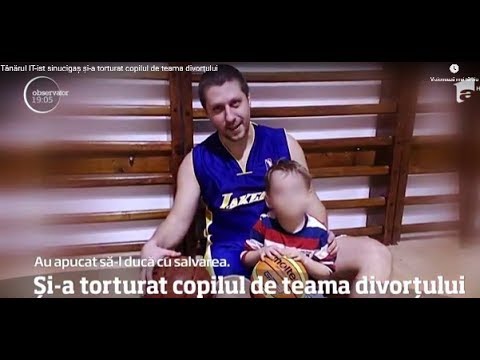 Tânărul IT-ist sinucigaş şi-a torturat copilul de teama divorţului