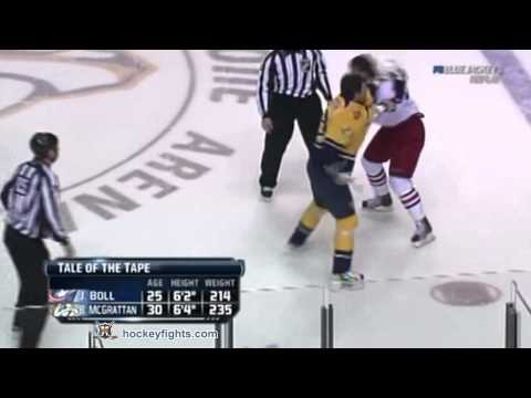 Jared Boll vs Brian McGrattan Nov 19, 2011 