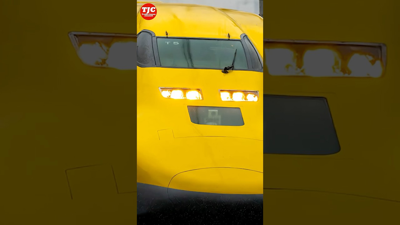 雨の降る小田原駅でドクターイエローを撮影するとこうなる　#ドクターイエロー #東海道新幹線 #shorts