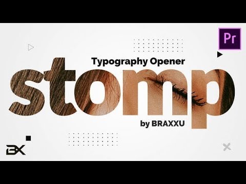 Premiere Pro Template: Typography Opener - Dynamic Stomp Intro + Free Font Download