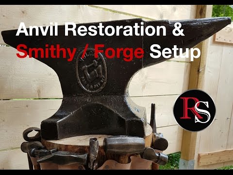 Anvil Rescue & Forge setup - Blacksmithing Video