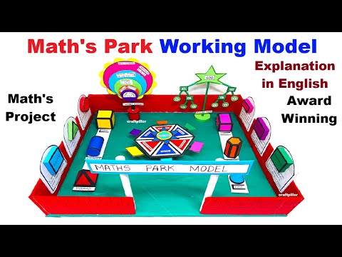 maths park working model for math's exhibition explanation in english - diy - craftpiller