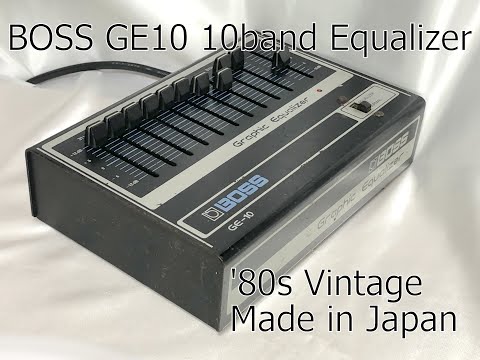 Boss GE-10 70s 80s vintage Graphic Equalizer Made in Japan 10 bands EQ EVH 100V
