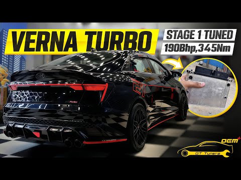 Hyundai Verna Turbo Stage 1 Tuned | Gt Tunerz | 190Bhp,345Nm | Best Tune For 1.5 TGDi ? 🤯❤️‍🔥
