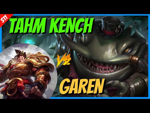 Hail of Blades!! TAHM KENCH TOP vs GAREN - Season 11 League of Legends