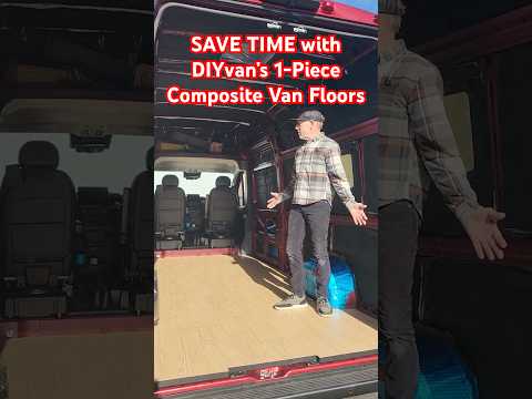 EASY #Van Floor Install! DIYvan’s Customizable 1-Piece Insulated Floors with Hein at DIYvan