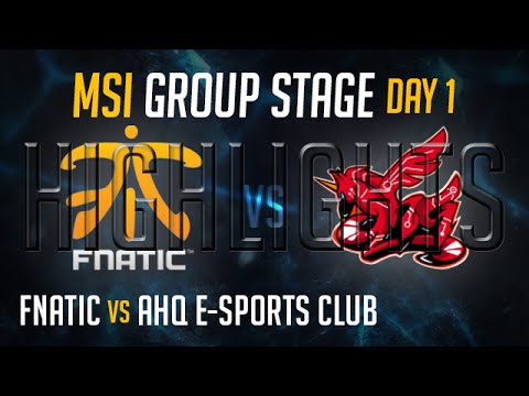 Fnatic vs AHQ e-Sports Club HIGHLIGHTS - MSI 2015 LoL Mid Season Invitational 2015 - FNC vs AHQ
