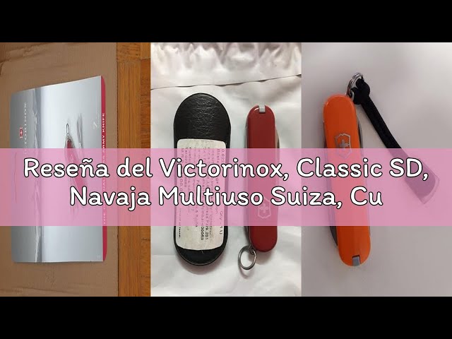 Vídeo relacionado con Victorinox, Classic SD, Navaja Multiuso Suiza, Cuchillo bolsillo, Regalo, 7 Funciones, Hoja pequeña, Lima de uñas, Rojo