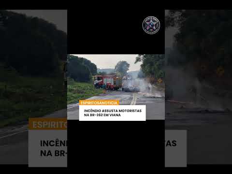🔥🚨 INCÊNDIO ASSUSTA MOTORISTAS NA BR-262 EM VIANA