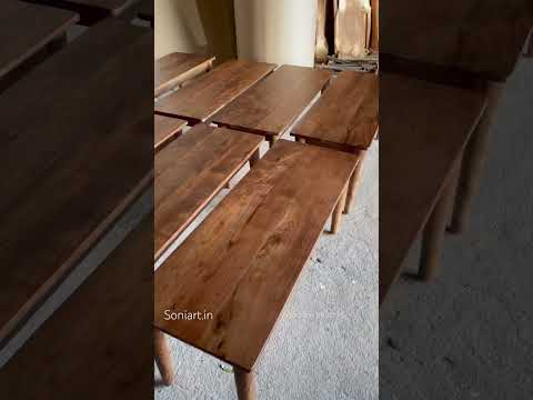 Soni art exports brown color wooden bench 60x15x18 inch