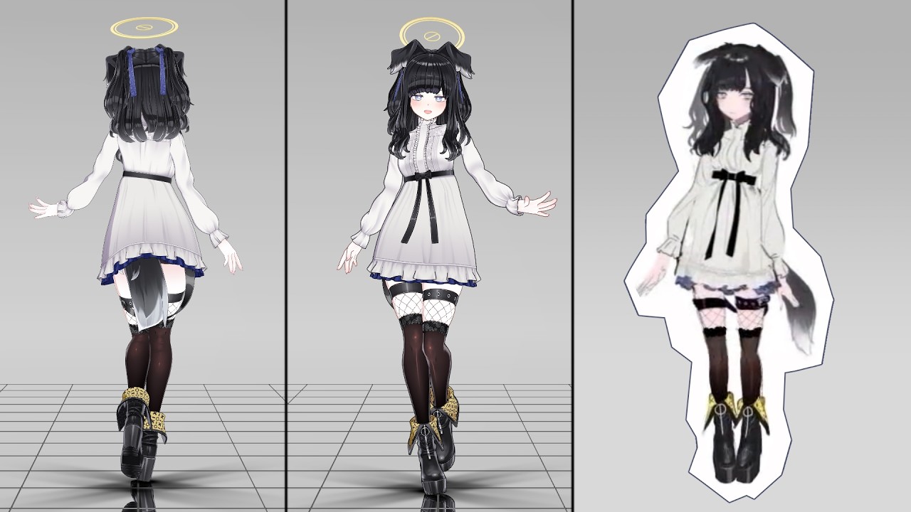 【ブルアカ】ウォーキング猫塚　私服ver.