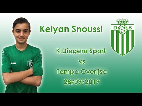 Kelyan Snoussi U15ipr - K Diegem Sport vs Tempo Overijse (28-09-2019)