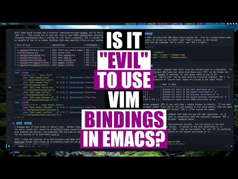 Is It "WRONG" To Learn Emacs With The Evil Bindings