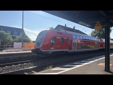 Twindexx Ausfahrt aus Kleinostheim nach Bamberg auf der Linie RE 55
