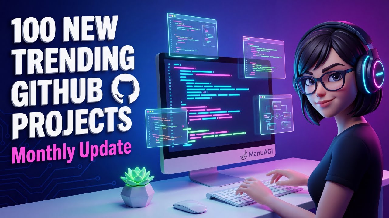 100 NEW Open-Source GitHub Projects This Month: AI, Developer Tools, Robotics & Databases