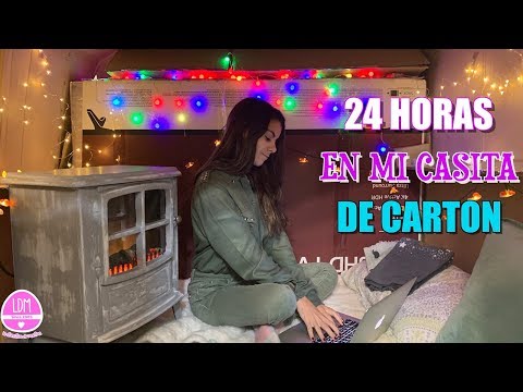 24 HORAS EN UNA CAJA DE CARTON - Hago un Tik Tok en mi casita / LA DIVERSION DE MARTINA