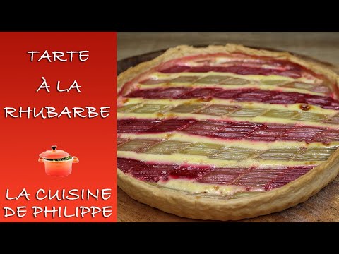 Tarte a la rhubarbe