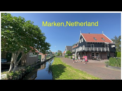 Marken,Netherlands A Colorful Beautiful Fishing Village 4K