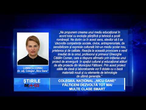 Colegiul Național „Nicu Gane” Fălticeni dezvoltă tot mai multe clase smart