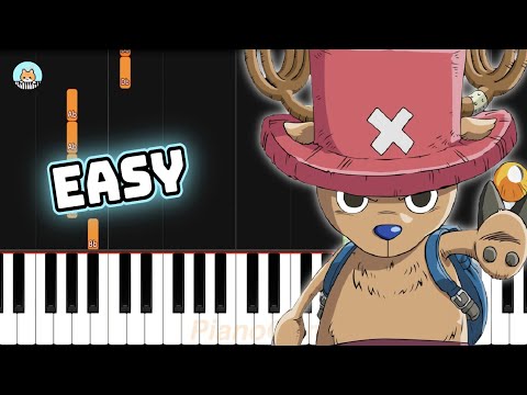 One Piece OP 9 - "Jungle P" - EASY Piano Tutorial & Sheet Music