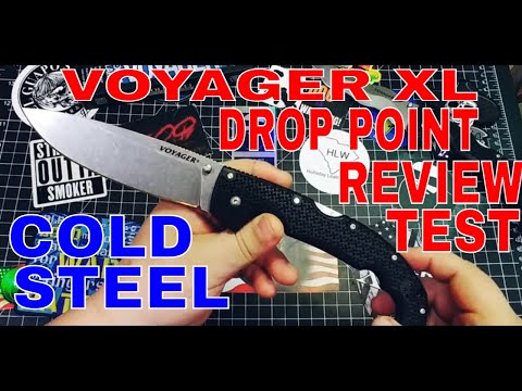 COLD STEEL 2021 XL VOYAGER DROP POINT: REVIEW AND TEST!