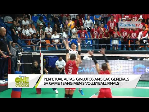 One Western Visayas: Perpetual Altas kag Benilde Lady Blazers nakuha ang game 1 sa Volleyball finals