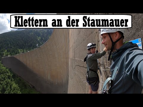 Wir klettern an der Staumauer wieder nach oben… | Urbaner Klettersteig | Schlegeis 131 | Teil 3/3